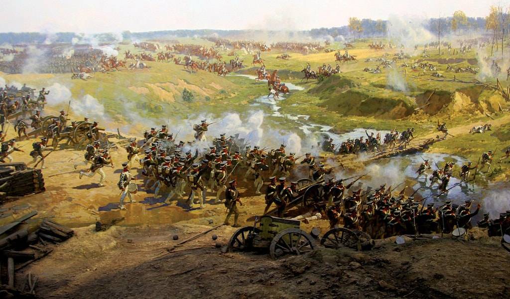 Франц Рубо. Бородинская битва. Фрагмент панорамы.