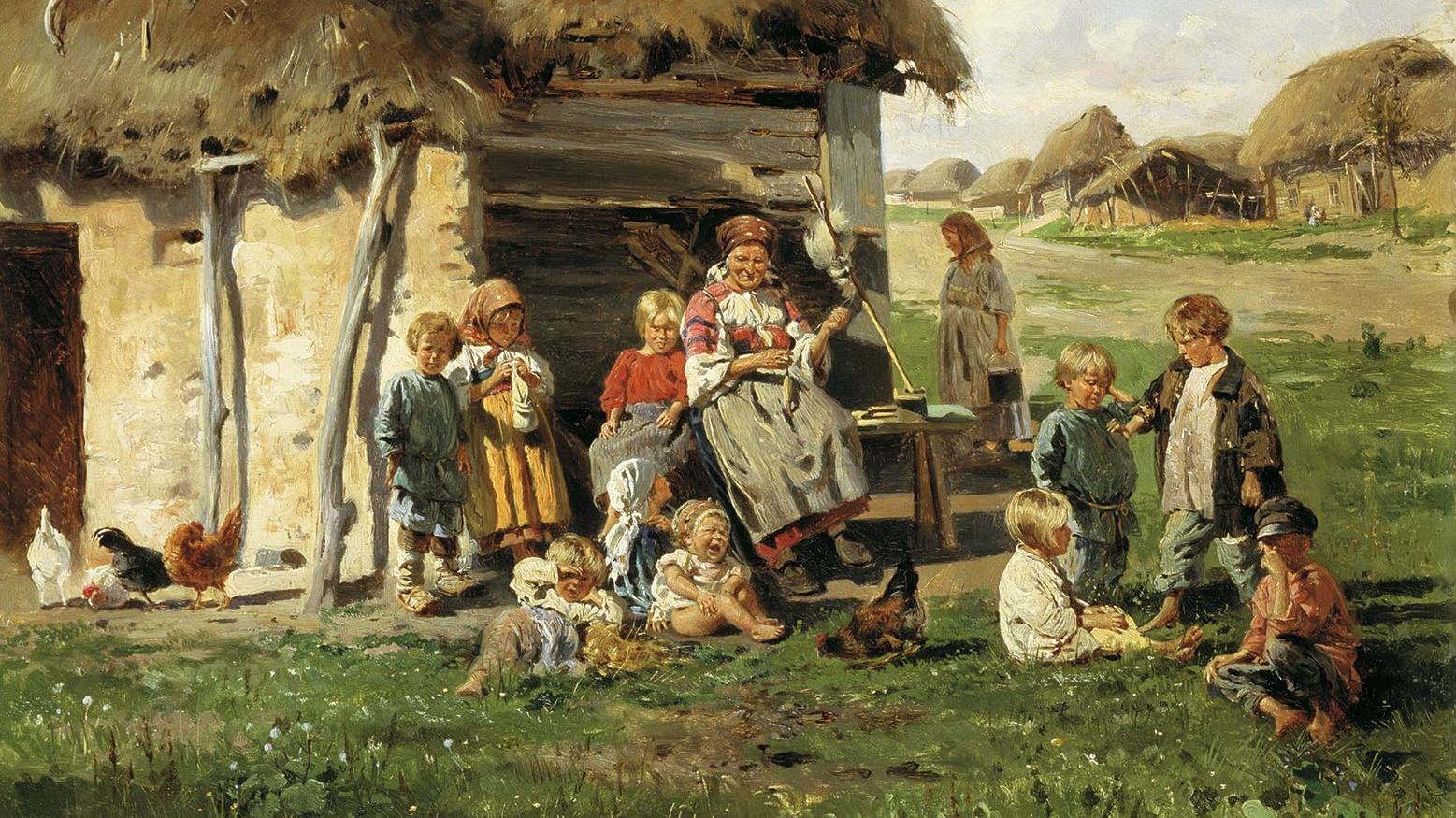 Маковский Владимир. Крестьянские дети. 1890.
