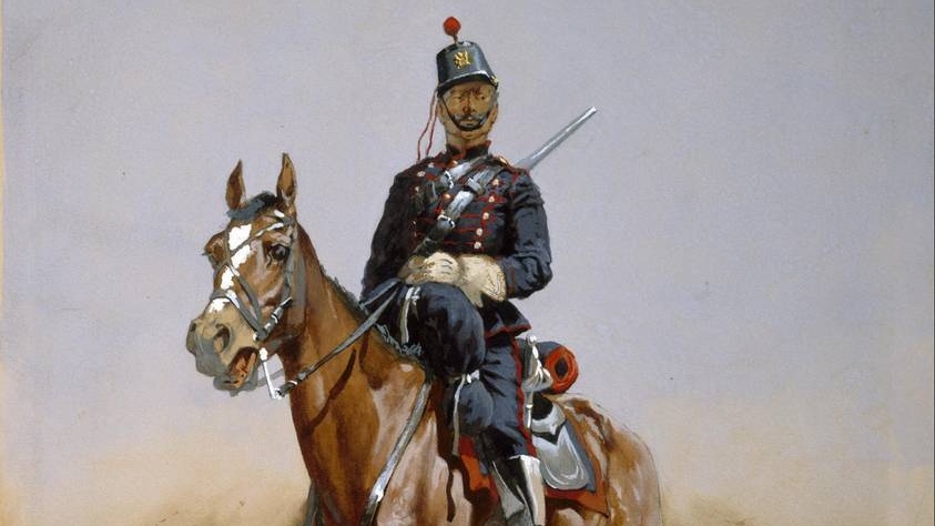Фредерик Ремингтон. Жандарм (фрагмент). 1889