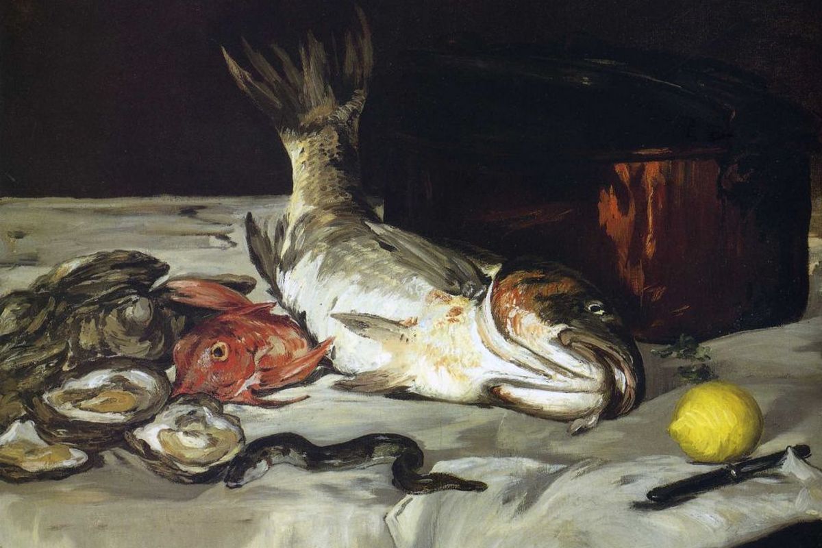 Эдуард Мане. Натюрморт с рыбой. 1864