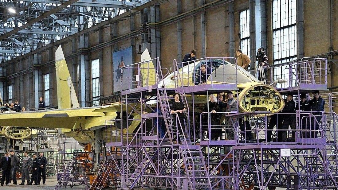 Сборка самолёта СУ-34