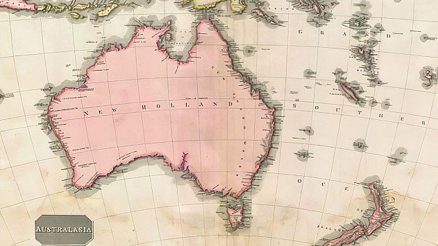 Джон Пинкертон. Карта Австралии. 1818
