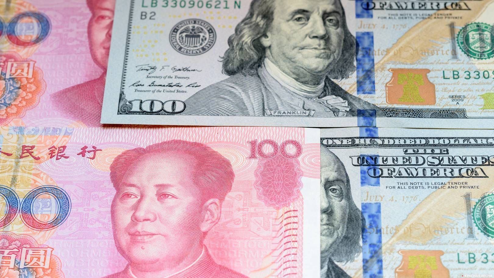 Юань и доллар