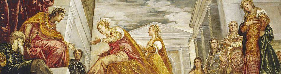 Тинторетто. «Соломон и царица Савская». Ок. 1555 г.