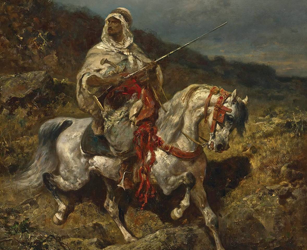 Адольф Шрейер. Араб на коне. XIX век