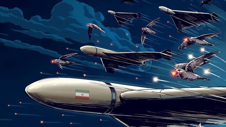 Исламская Республика, даст Бог, победит сионистский режим. фрагмент плаката. Иран