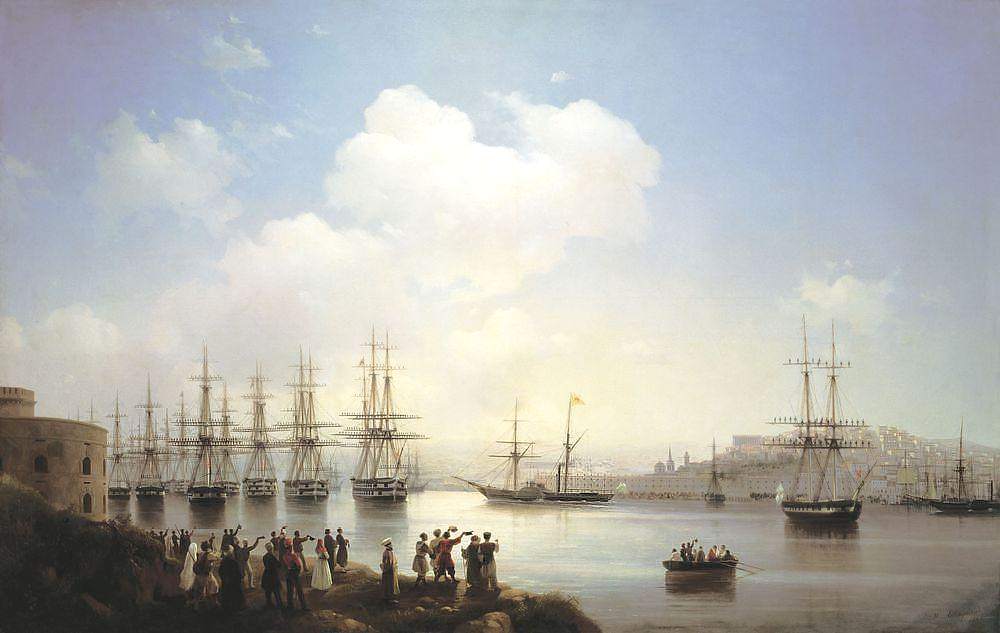 Иван Айвазовский. Русская эскадра на Севастопольском рейде. 1846