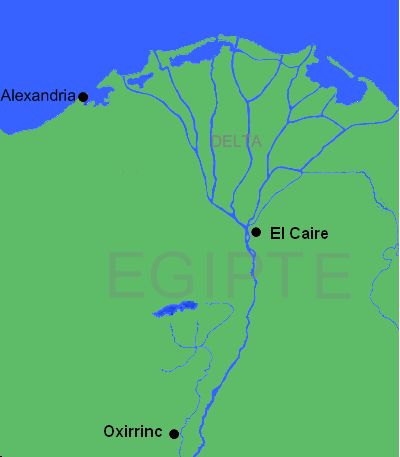 Местоположение Оксиринх на карте