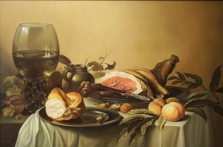 Питер Клас. Завтрак с ветчиной. 1647