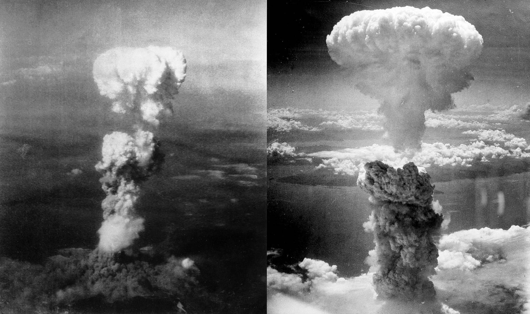 Ядерный гриб над Хиросимой и Нагасаки