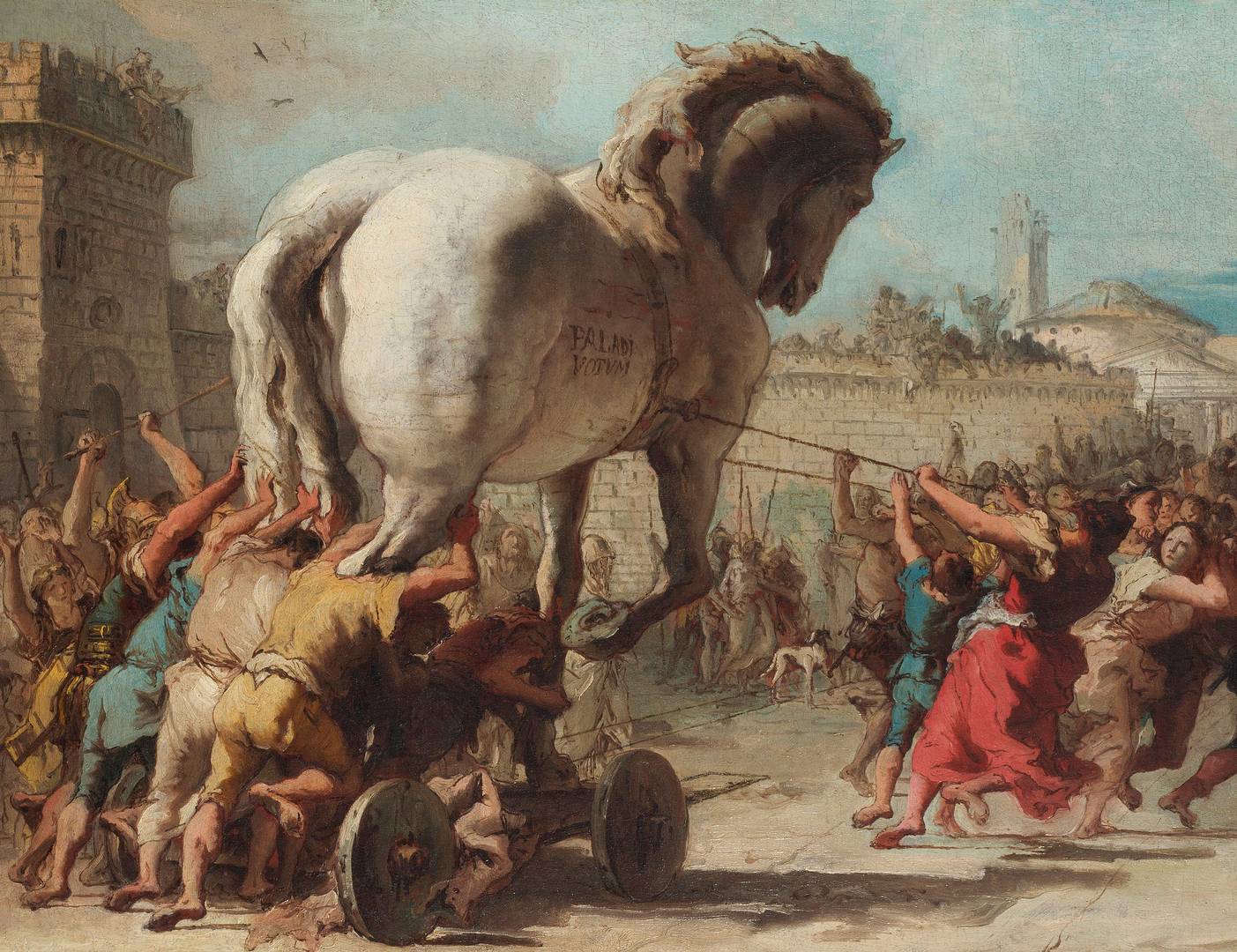 Доменико Тьеполо. Шествие троянского коня в Трою. 1773