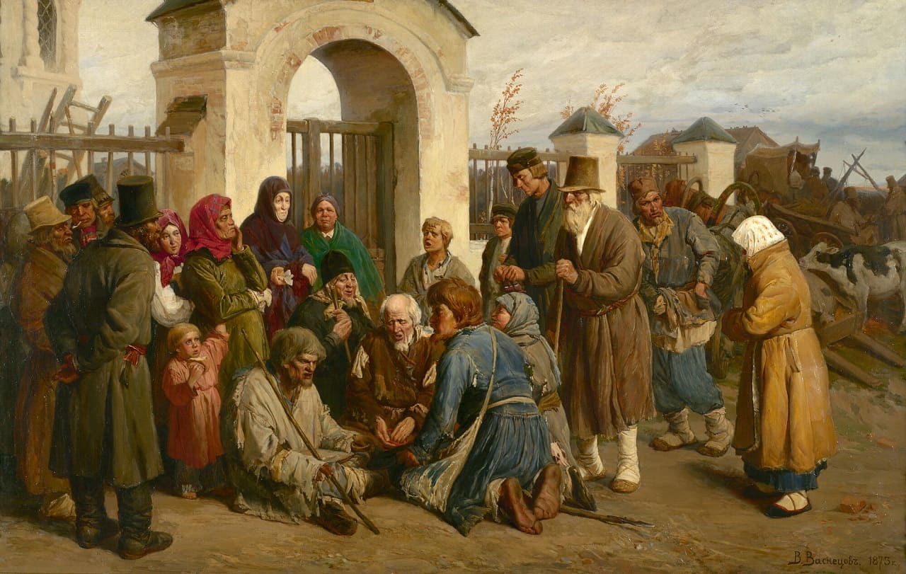 Виктор Васнецов. «Нищие певцы». 1873