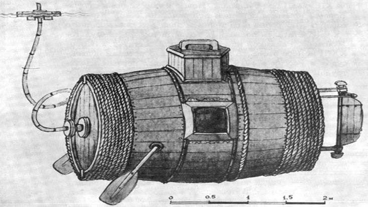 Потаенное судно Никонова, первая модель русской подлодки 1721 года