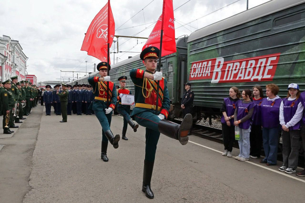 В Якутию впервые прибыл передвижной музей «Поезд Победы»