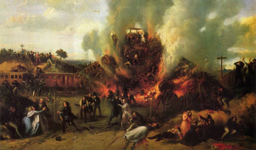 А. Прово. Катастрофа на железной дороге между Версалем и Бельвю, 8 мая 1842 г. 1842-1845