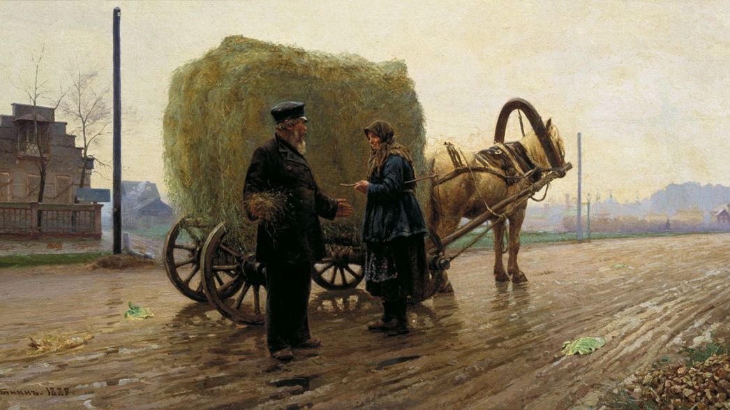Николай Касаткин. Перекупка. 1889
