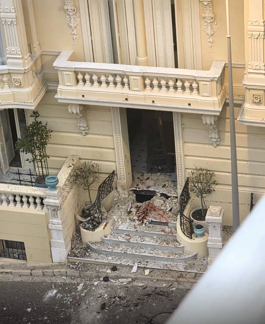 Место взрыва в Монако