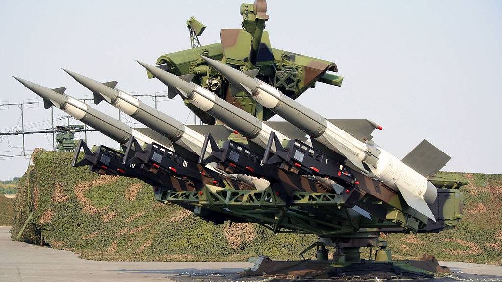 Система ПВО С-125 «Печора» из состава 250 ракетной бригады ПВО Сербии