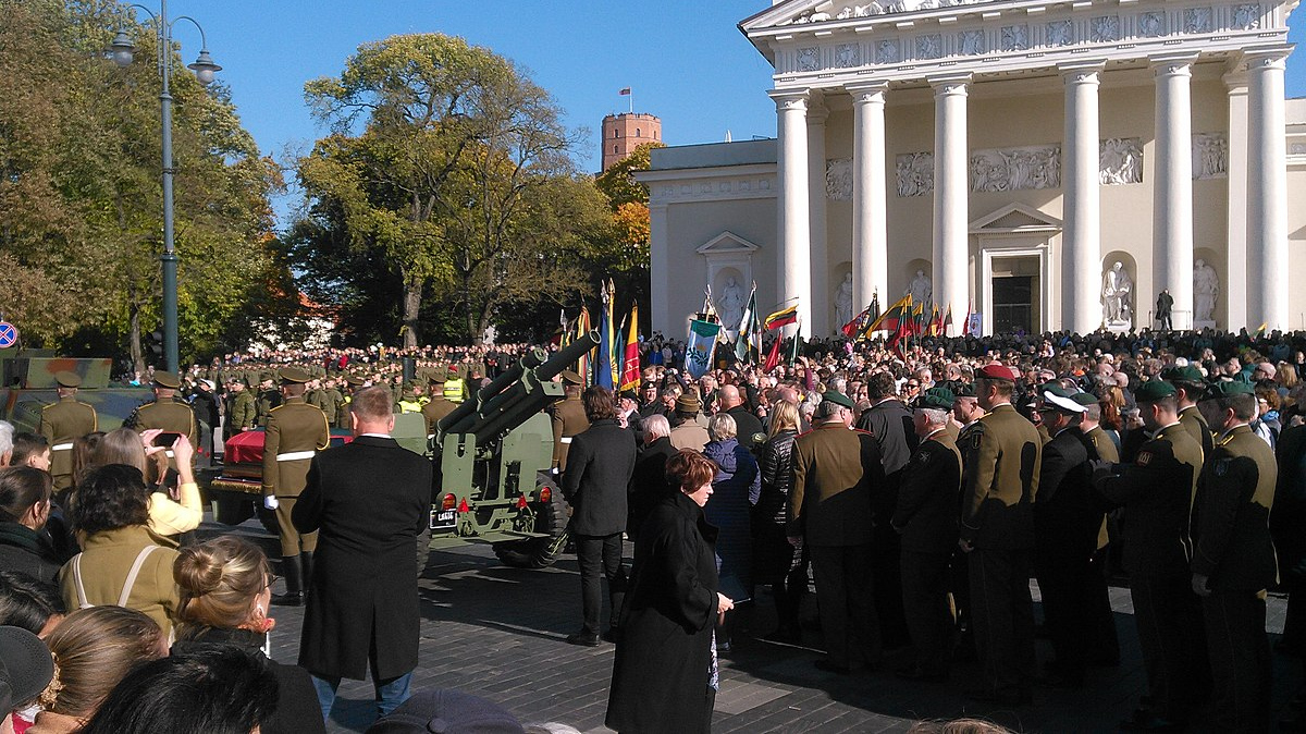 Государственные похороны литовского партизанского командира Адольфаса Раманаускаса-Ванагаса, 2019 год.