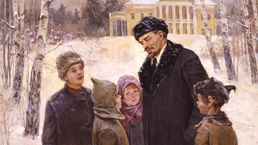 Владимир Гусев. Ленин с детьми в Горках.