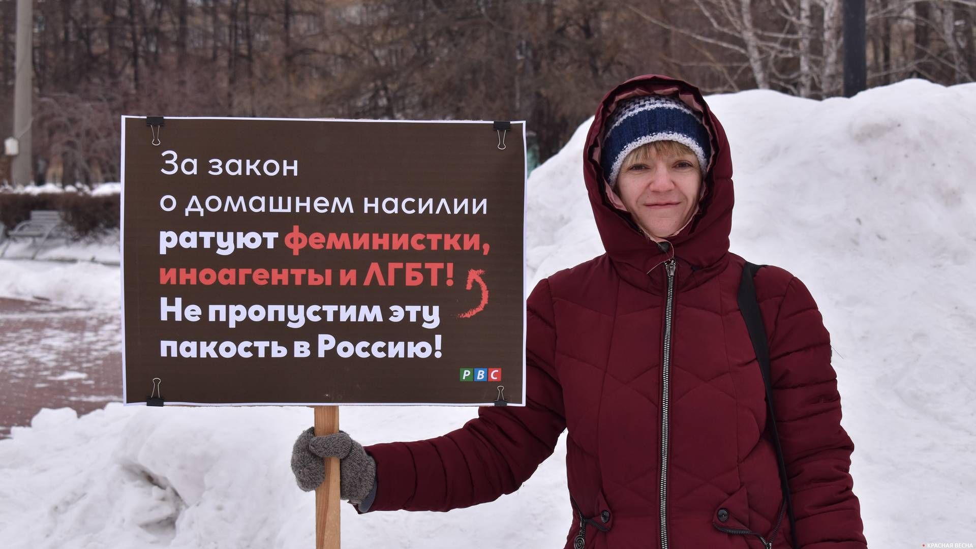 Пикет против законопроекта о СБН 11 января в Челябинске