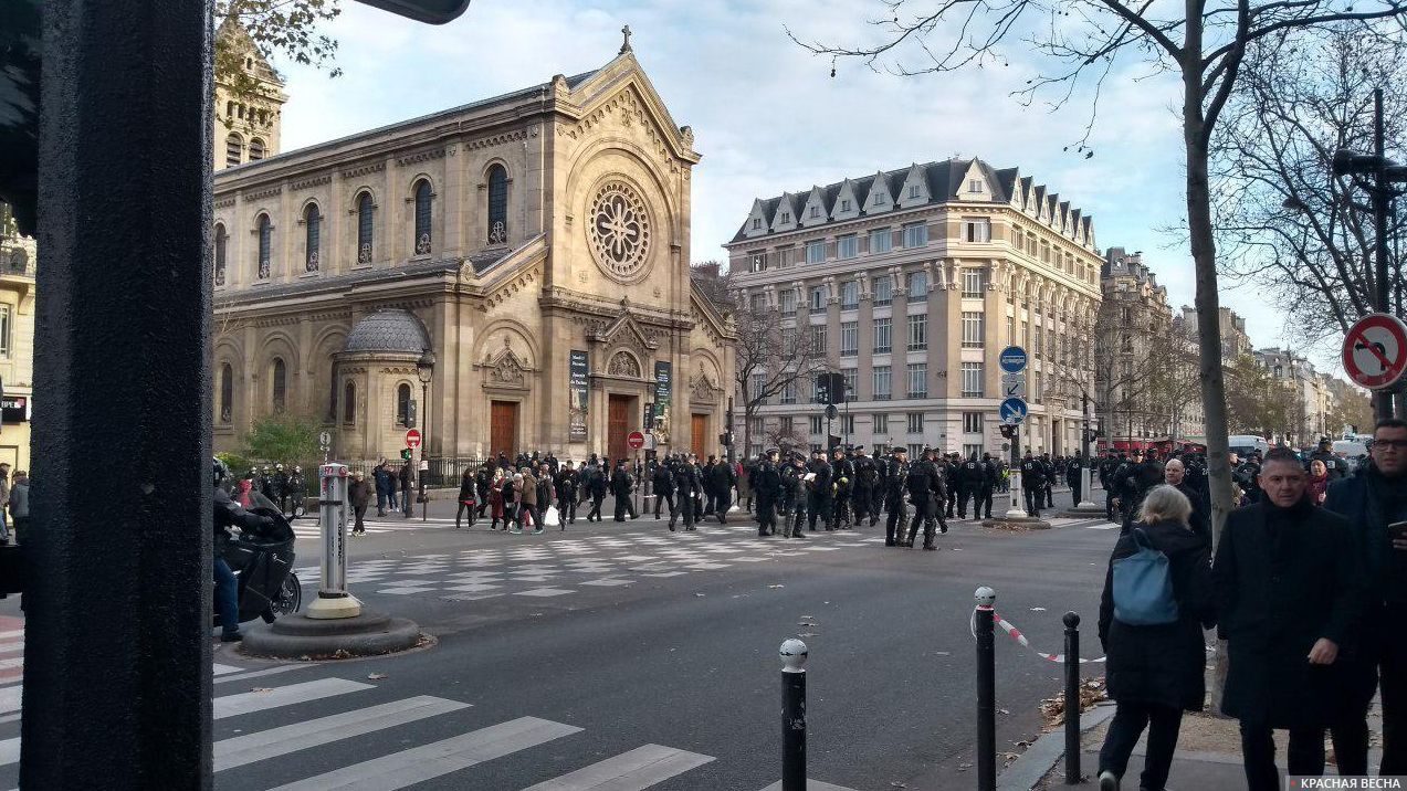 Протесты во Франции. Париж