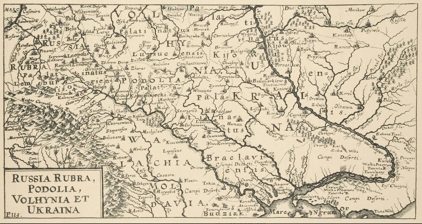 Якоб фон Зандрарт. Червонная Русь, Подолье, Волынь и Украина. 1687