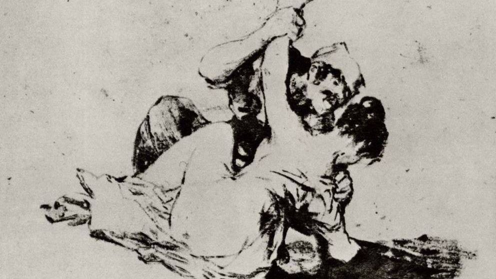 Франсиско де Гойя. Насилие (фрагмент). 1820 г.