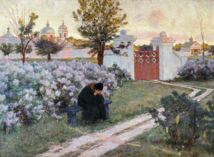 Кириак Костанди. Цветущая сирень. 1902