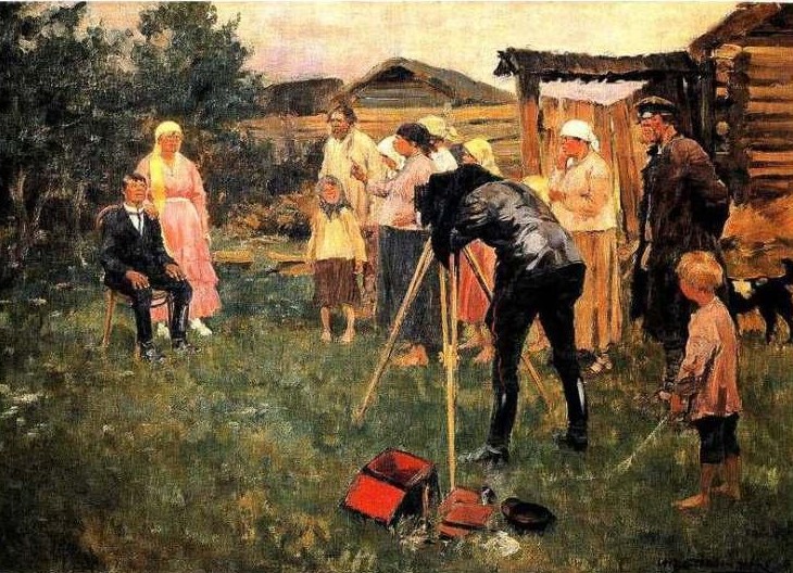 Иван Владимиров. Фотограф в деревне. 1921