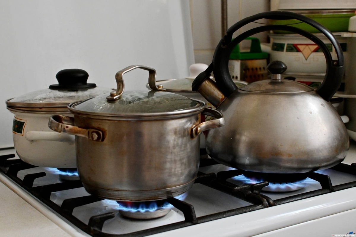 Приготовление пищи на газовой плите