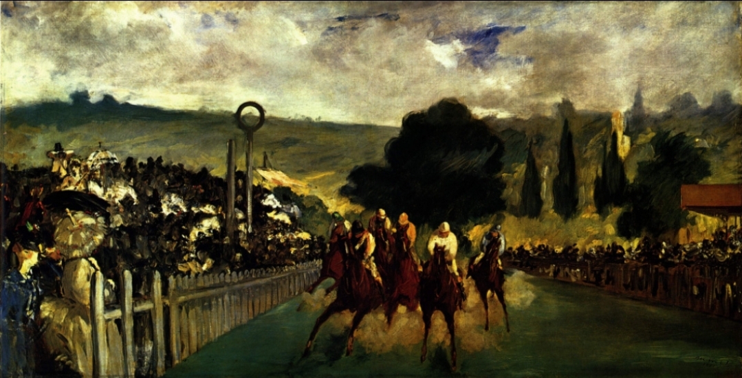 Эдуар Мане. Скачки в Лоншане. 1864