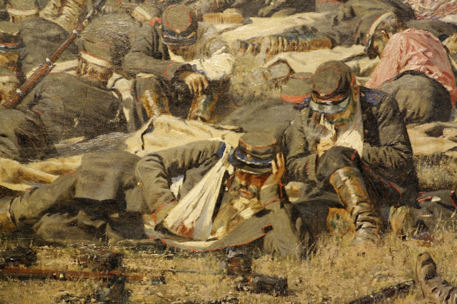 Василий Верещагин. «Перевязочный пункт под Плевной» (фрагмент). 1881