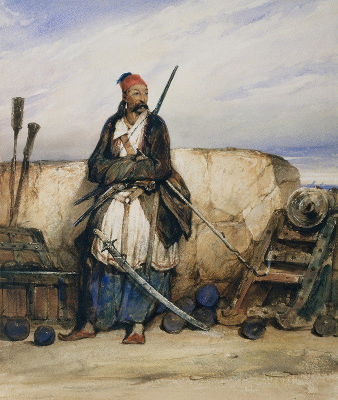 Александр-Габриэль Декан. Турецкий пушкарь. Около 1830
