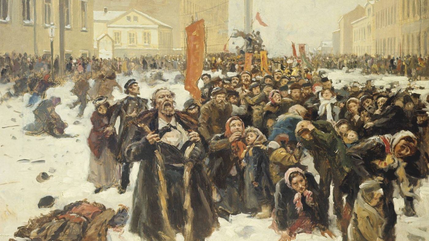 Маковский Владимир. 9 Января 1905 года на Васильевском острове. 1905