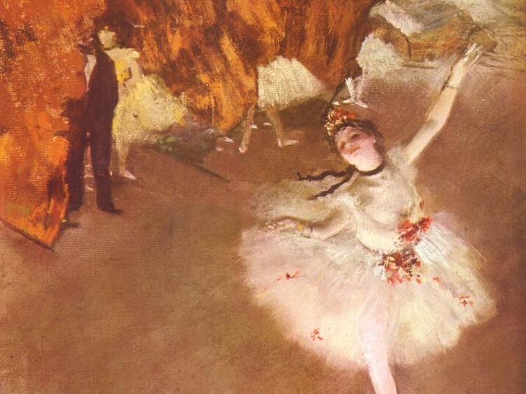 Эдгар Дега. Звезда балета (фрагмент). 1876-1878