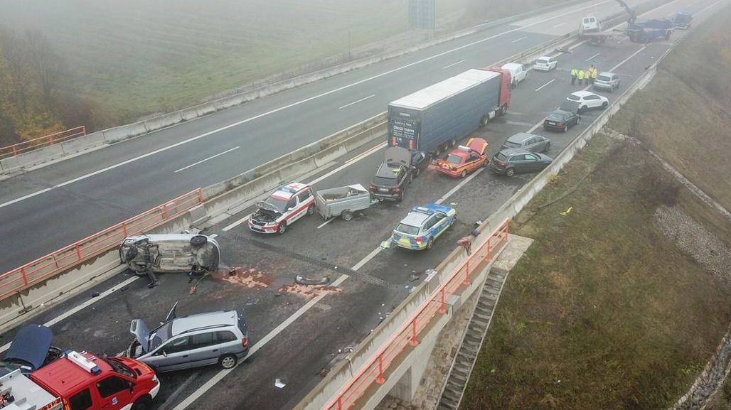 Автомобильная авария в районе Китцинген, Германия