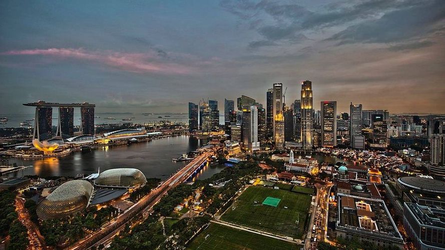 Панорама города. Сингапур