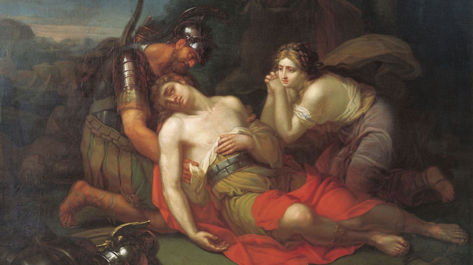 Курляндцев Степан. Эрминия и Вафрин находят раненого Танкреда. 1803