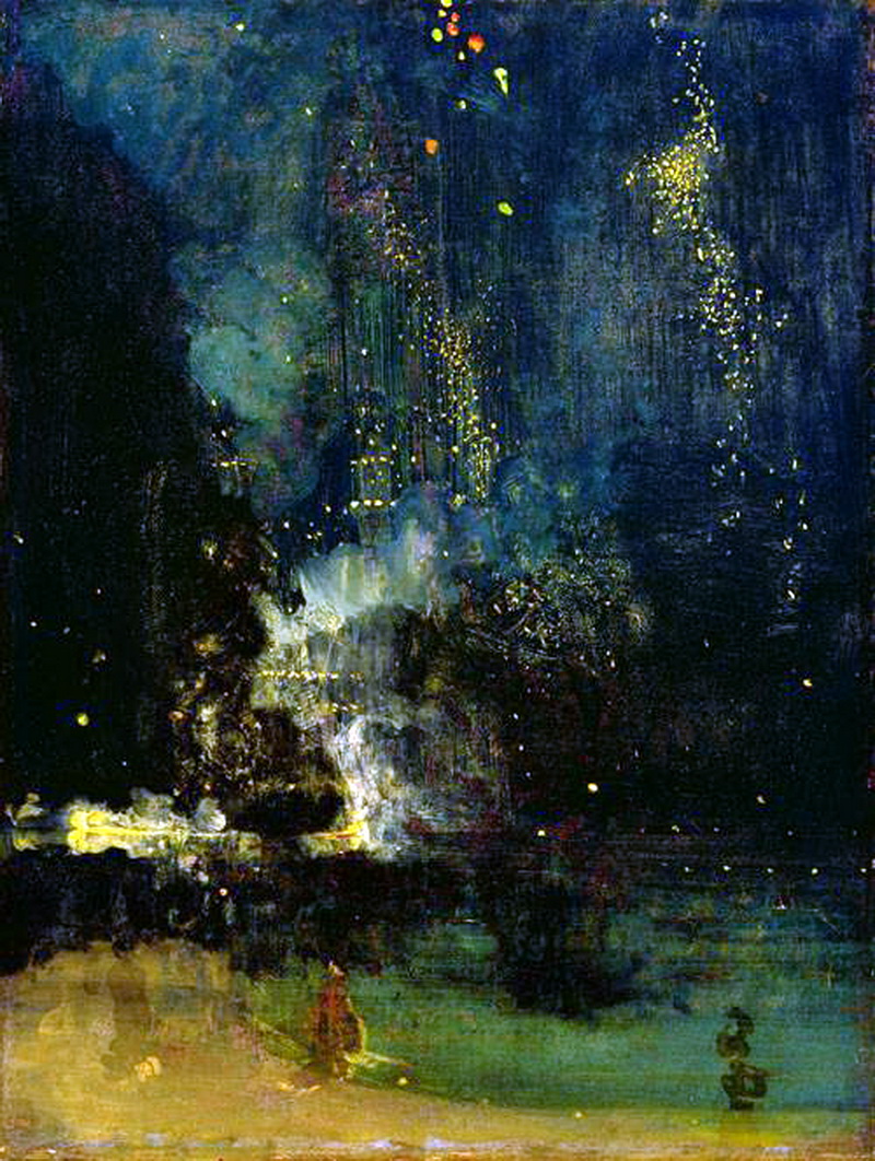Джеймс Макнил Уистлер, Ноктюрн в чёрном и золотом. Падающая ракета. 1875