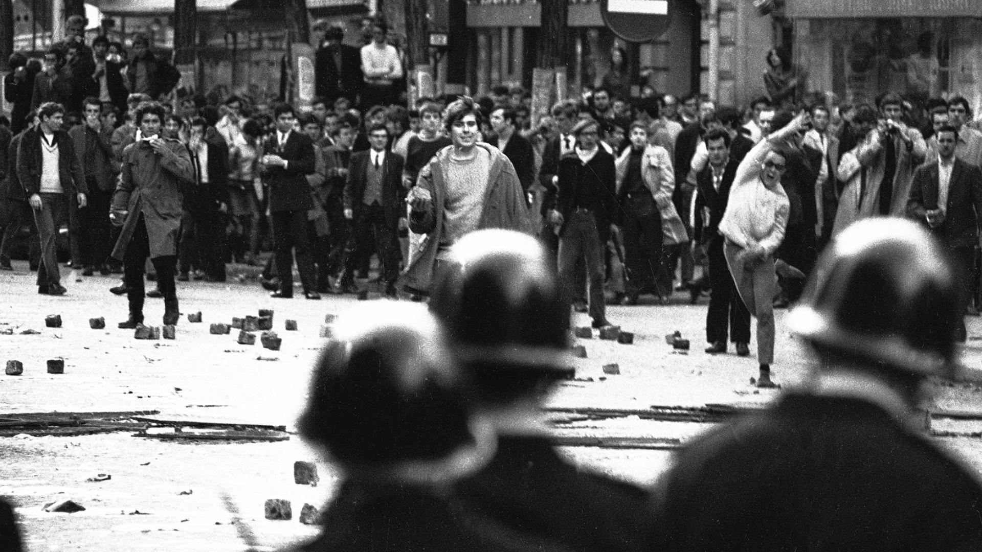 Протесты в Париже. 1968