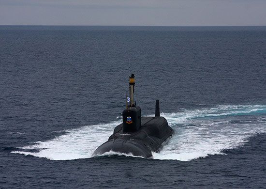Краснознаменной дивизии подводных лодок Северного флота 55 лет
