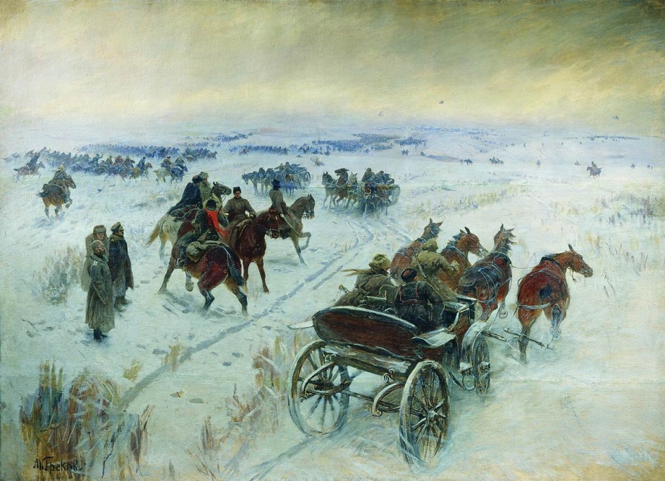 Митрофан Греков. «Бой при Егорлыкской», 1928