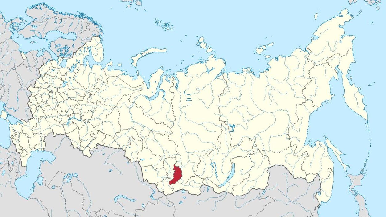 Хакасия на карте России