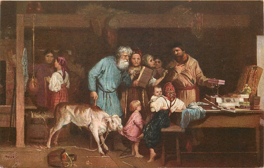 Н. А. Кошелев. Офеня-коробейник, 1865