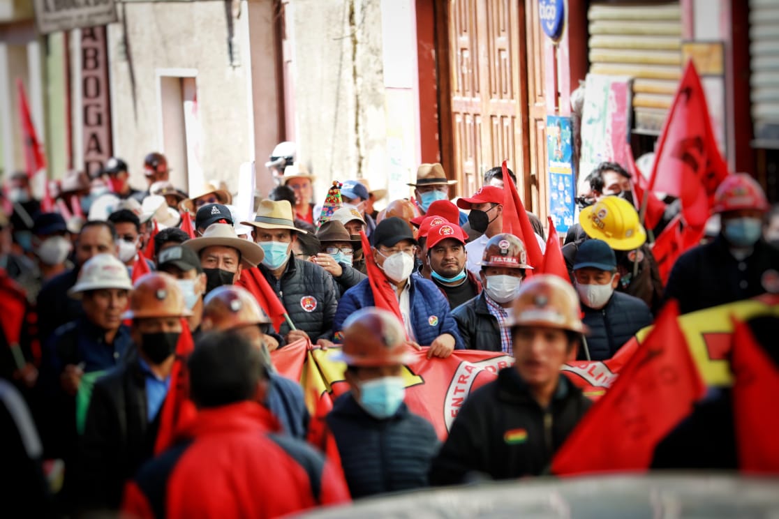 Первомайская демонстрация в Боливии