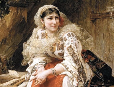 Бриджман Фредерик Артур. Армянка (фрагмент). 1882