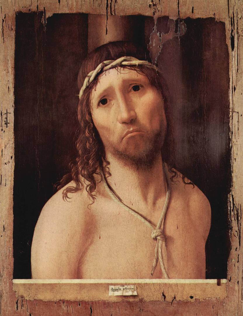 Ecce homo. Антонелло да Мессина. 1473