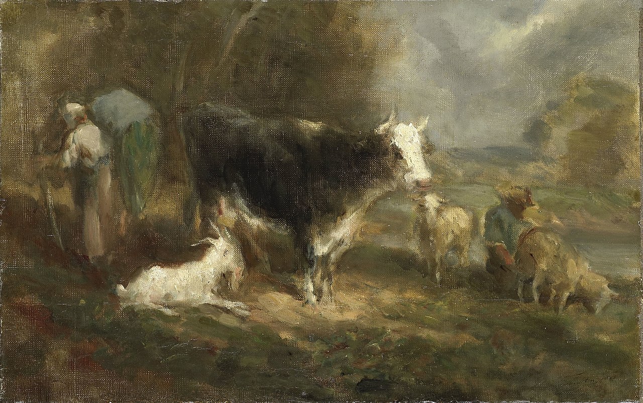 Эжен Фромантен. Ферма со скотиной. 1849
