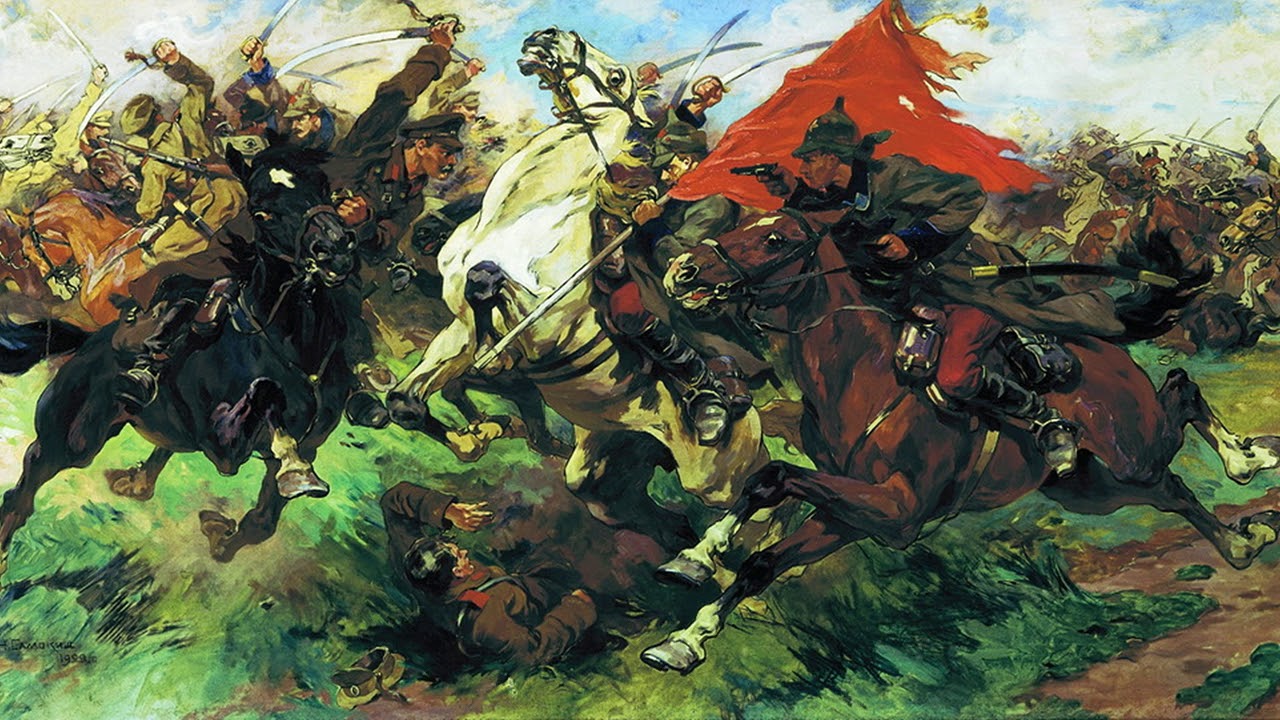Николай Самокиш. «Бой за знамя (Атака)». 1922
